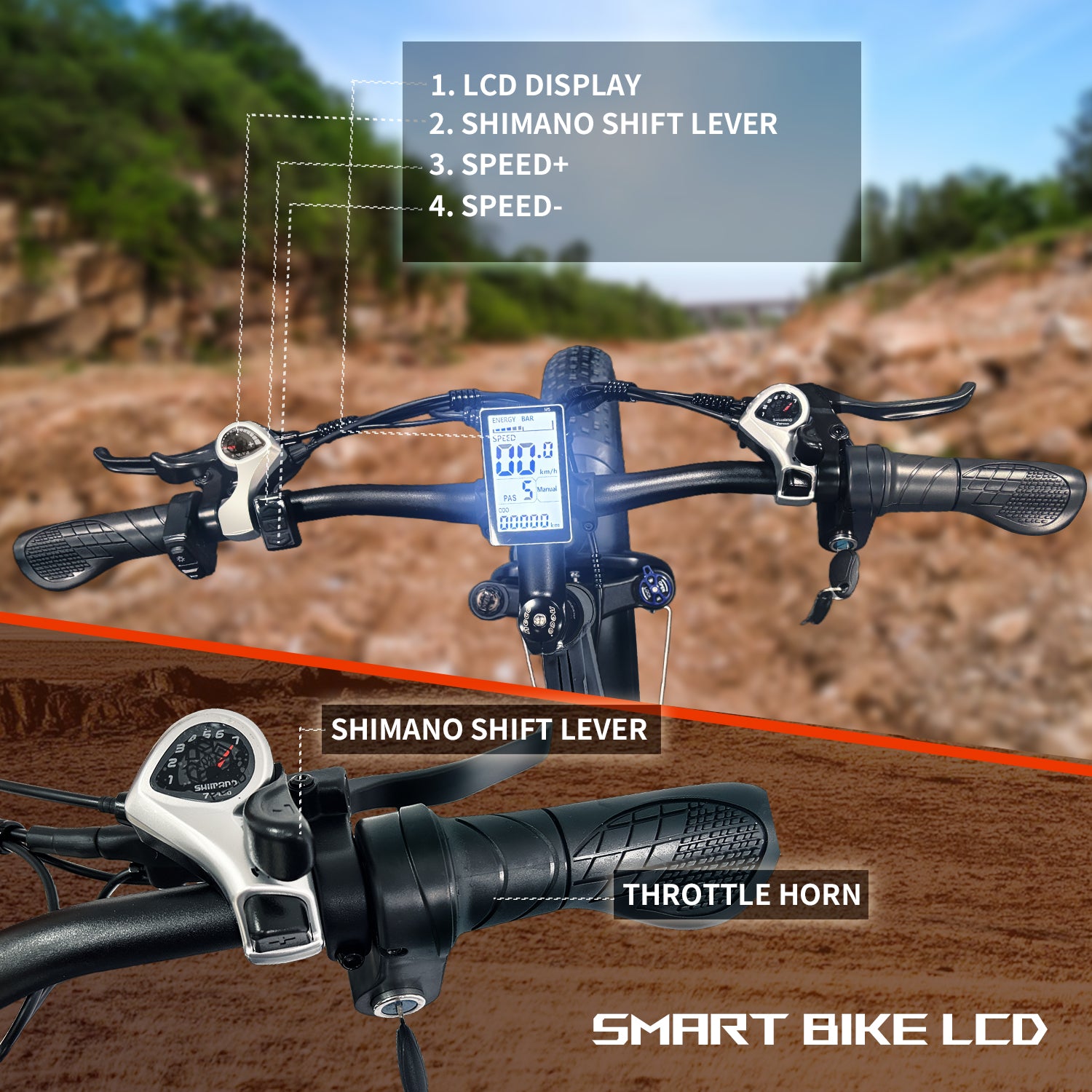 Electric Bike for Adults,Fat Tire Ebike 1000W (Peak 1500W) Electric Mountain Bike Up to 31MPH,26" Electric Bike Long Range with UL 48V/17.5Ah Removable Battery, 21-Speed